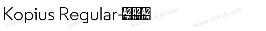 Kopius Regular字体转换